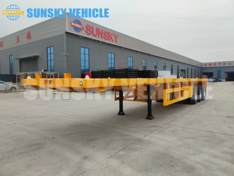 SUNSKY 3-axle Flat Deck Trailer - סמיטריילר צד נופל/ שטוח: תמונה 4 SUNSKY 3-axle Flat Deck Trailer - סמיטריילר צד נופל/ שטוח: תמונה 4