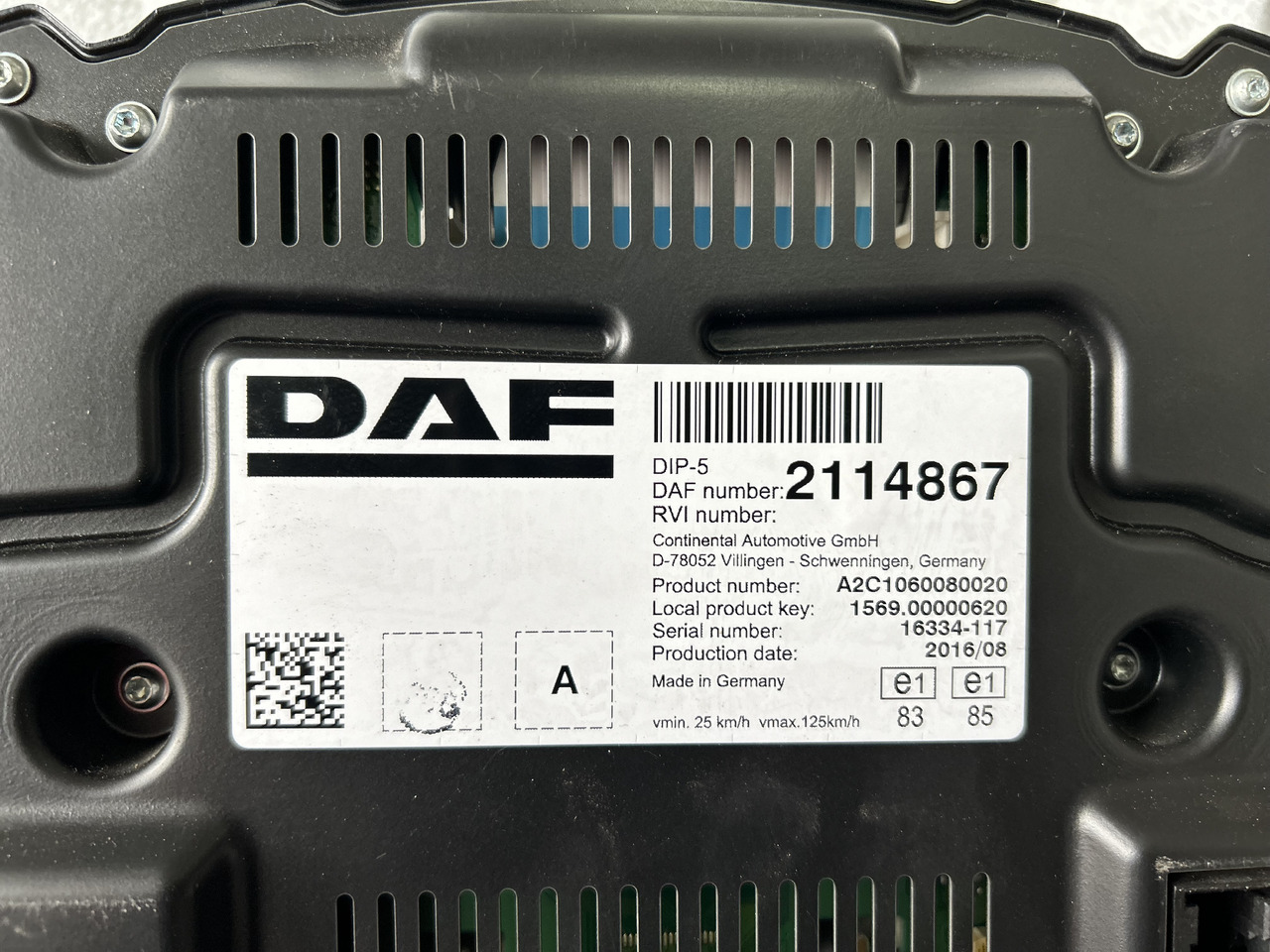 DAF CLOCK COUNTER DAF XF 106 2114867 - לוח מחוונים: תמונה 3 DAF CLOCK COUNTER DAF XF 106 2114867 - לוח מחוונים: תמונה 3