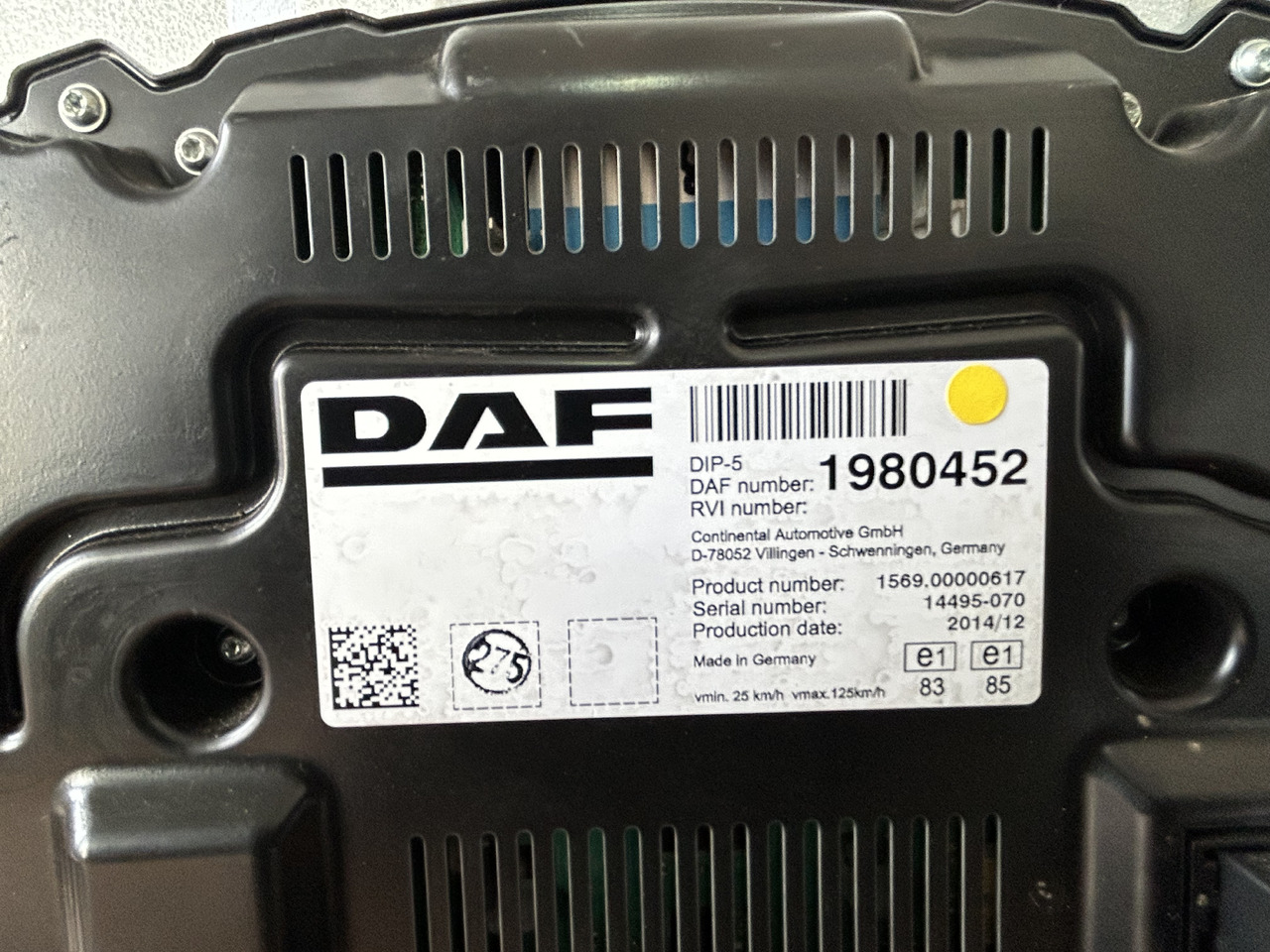 DAF COUNTER CLOCK + HARNESS + CONSOLE DAF XF 106 1980452 + 1900912 + 1951834 - לוח מחוונים: תמונה 3 DAF COUNTER CLOCK + HARNESS + CONSOLE DAF XF 106 1980452 + 1900912 + 1951834 - לוח מחוונים: תמונה 3