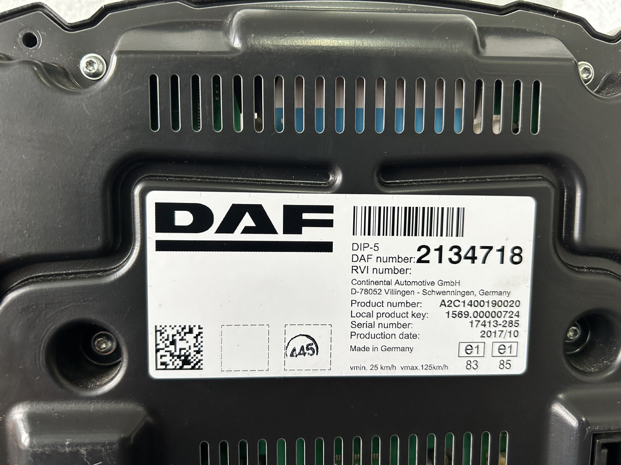 DAF DAF XF 106 CLOCK COUNTER 2134718 - לוח מחוונים: תמונה 3 DAF DAF XF 106 CLOCK COUNTER 2134718 - לוח מחוונים: תמונה 3