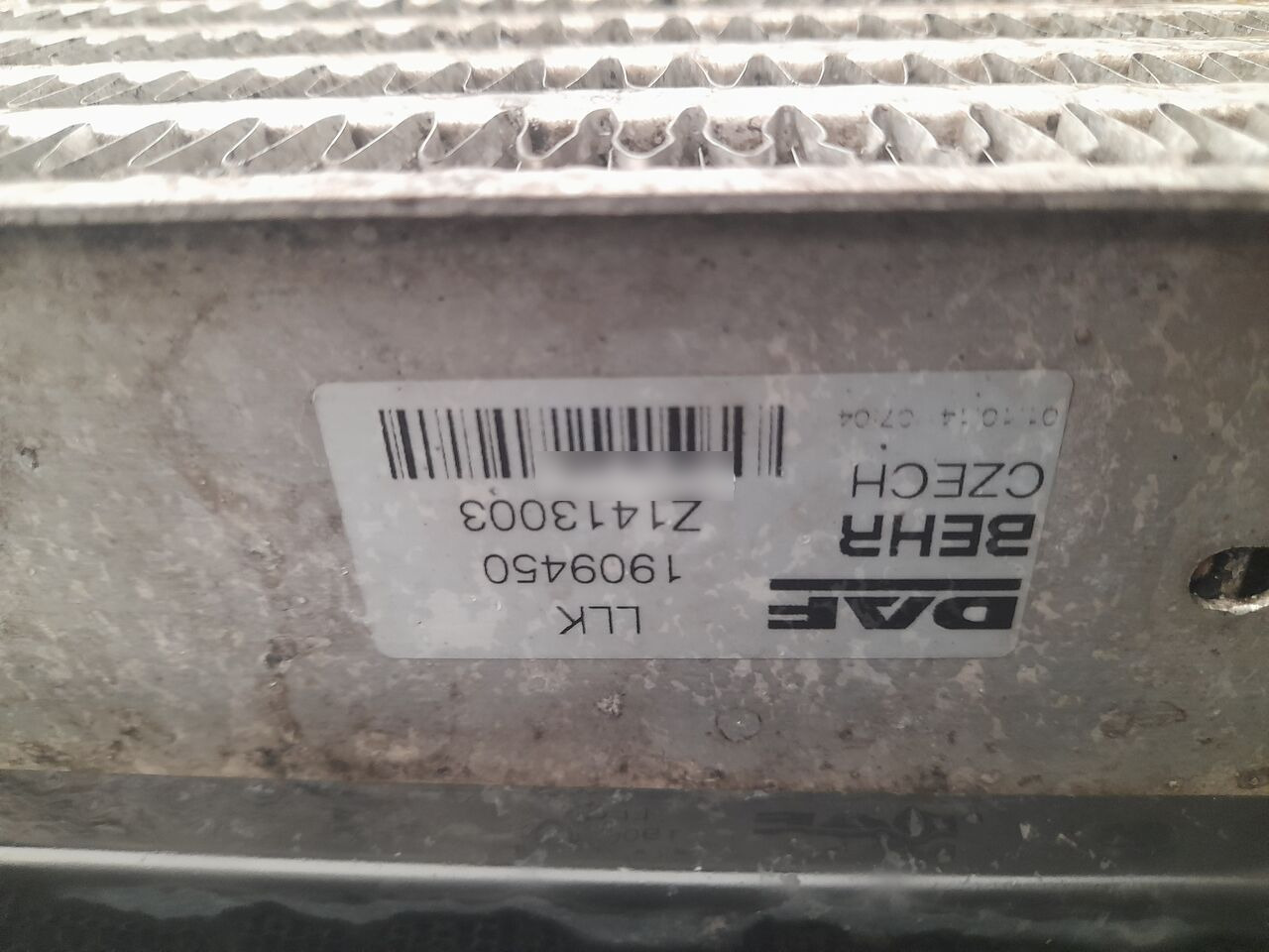 DAF XF 106 1909450 / 1993568 DAF truck - רדיאטור עבור משאית: תמונה 4 DAF XF 106 1909450 / 1993568 DAF truck - רדיאטור עבור משאית: תמונה 4