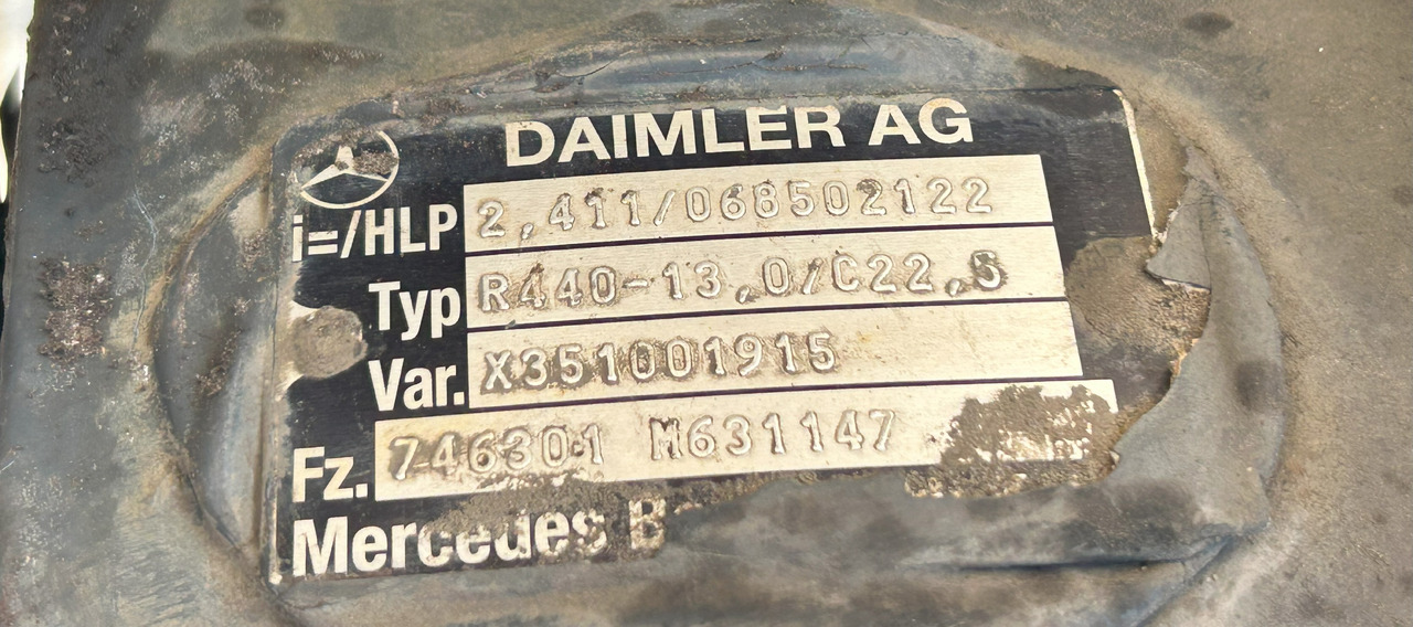 DIFFERENTIAL AXLE INSERT R440-13,0 2,411 ACTROS MP4 - הילוך דיפרנציאלי עבור משאית: תמונה 3 DIFFERENTIAL AXLE INSERT R440-13,0 2,411 ACTROS MP4 - הילוך דיפרנציאלי עבור משאית: תמונה 3