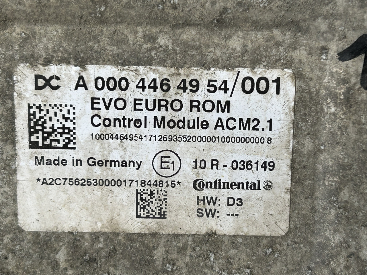MERCEDES ACTROS MP4 ACM 2.1 A0004464954 - ECU עבור משאית: תמונה 3 MERCEDES ACTROS MP4 ACM 2.1 A0004464954 - ECU עבור משאית: תמונה 3