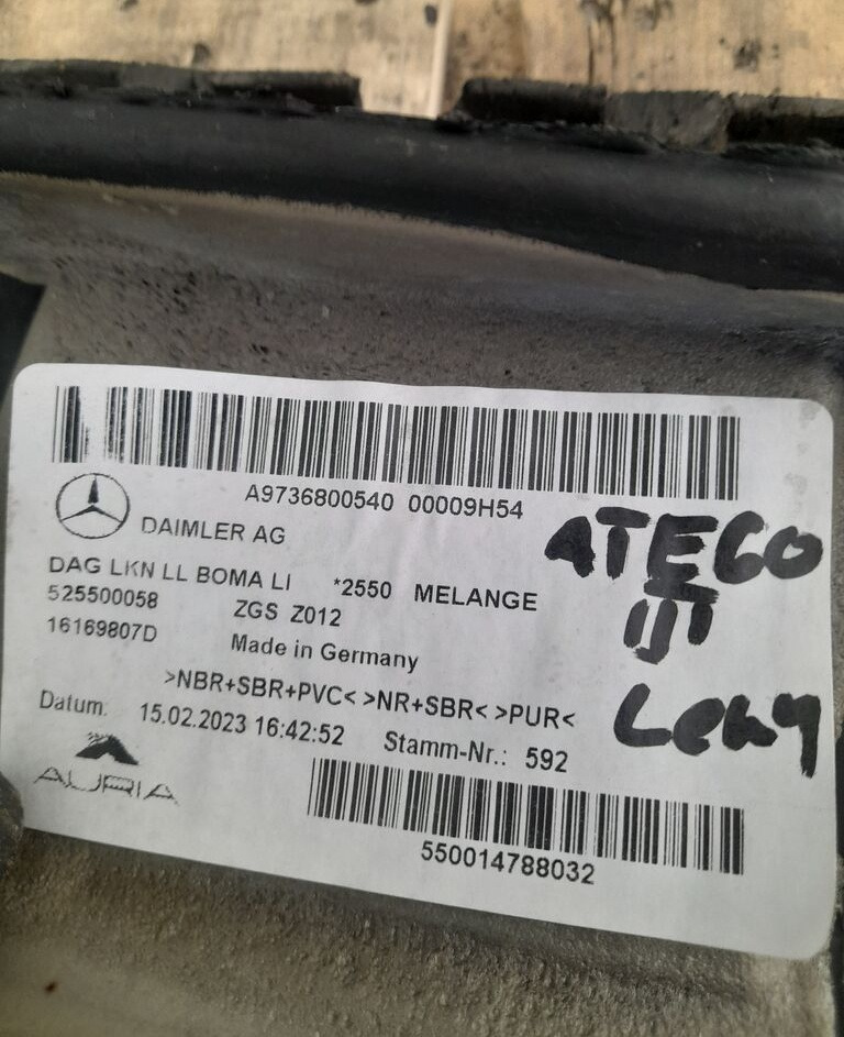 WYKŁADZINA KABINY L Mercedes-Benz ATEGO A9736800540 - תא ופנים הרכב עבור משאית: תמונה 3 WYKŁADZINA KABINY L Mercedes-Benz ATEGO A9736800540 - תא ופנים הרכב עבור משאית: תמונה 3
