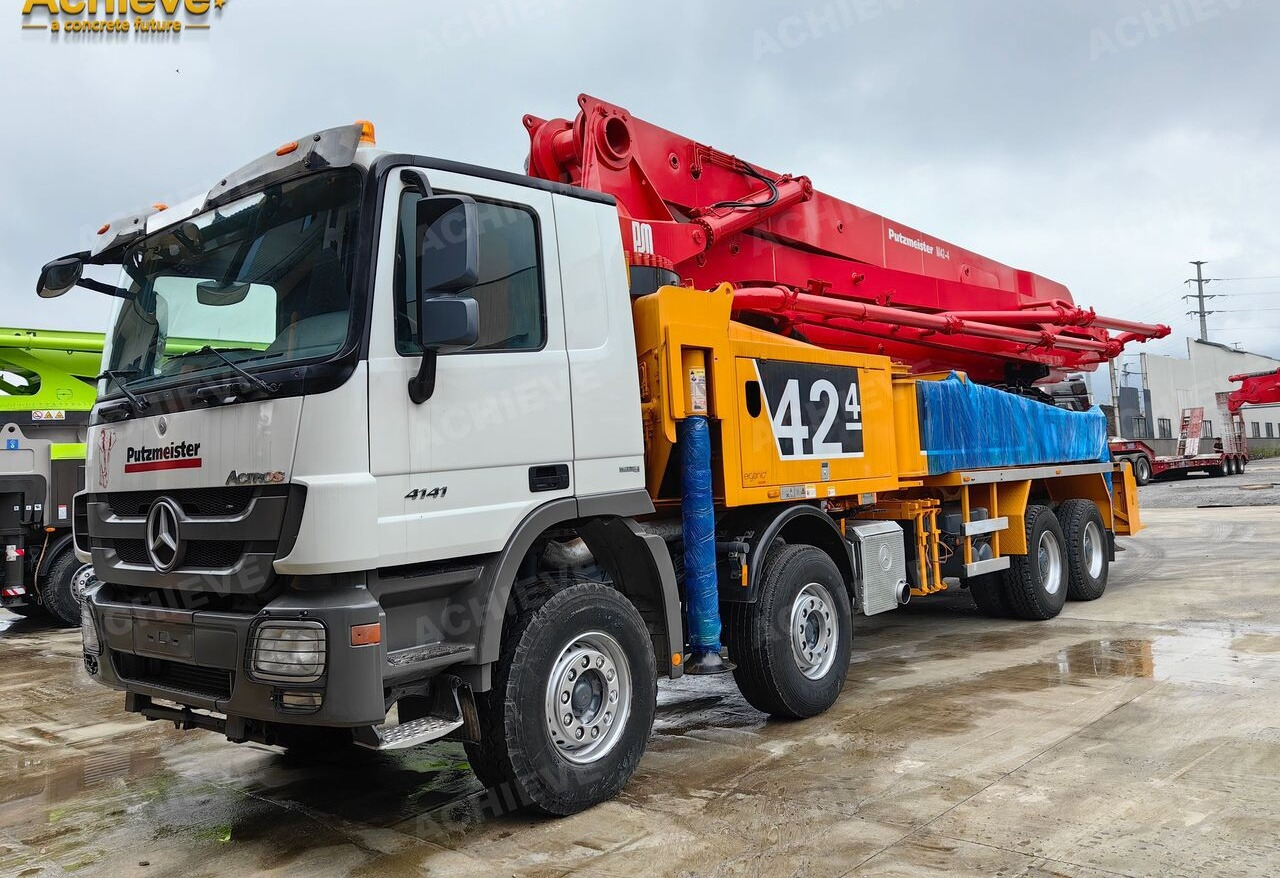 PUTZMEISTER Mercedes-Benz Actros 4141 concrete pumpM42-4R 170 m³【ACHIEVE】TOP CONDITION!!! - משאית משאבת בטון: תמונה 2 PUTZMEISTER Mercedes-Benz Actros 4141 concrete pumpM42-4R 170 m³【ACHIEVE】TOP CONDITION!!! - משאית משאבת בטון: תמונה 2