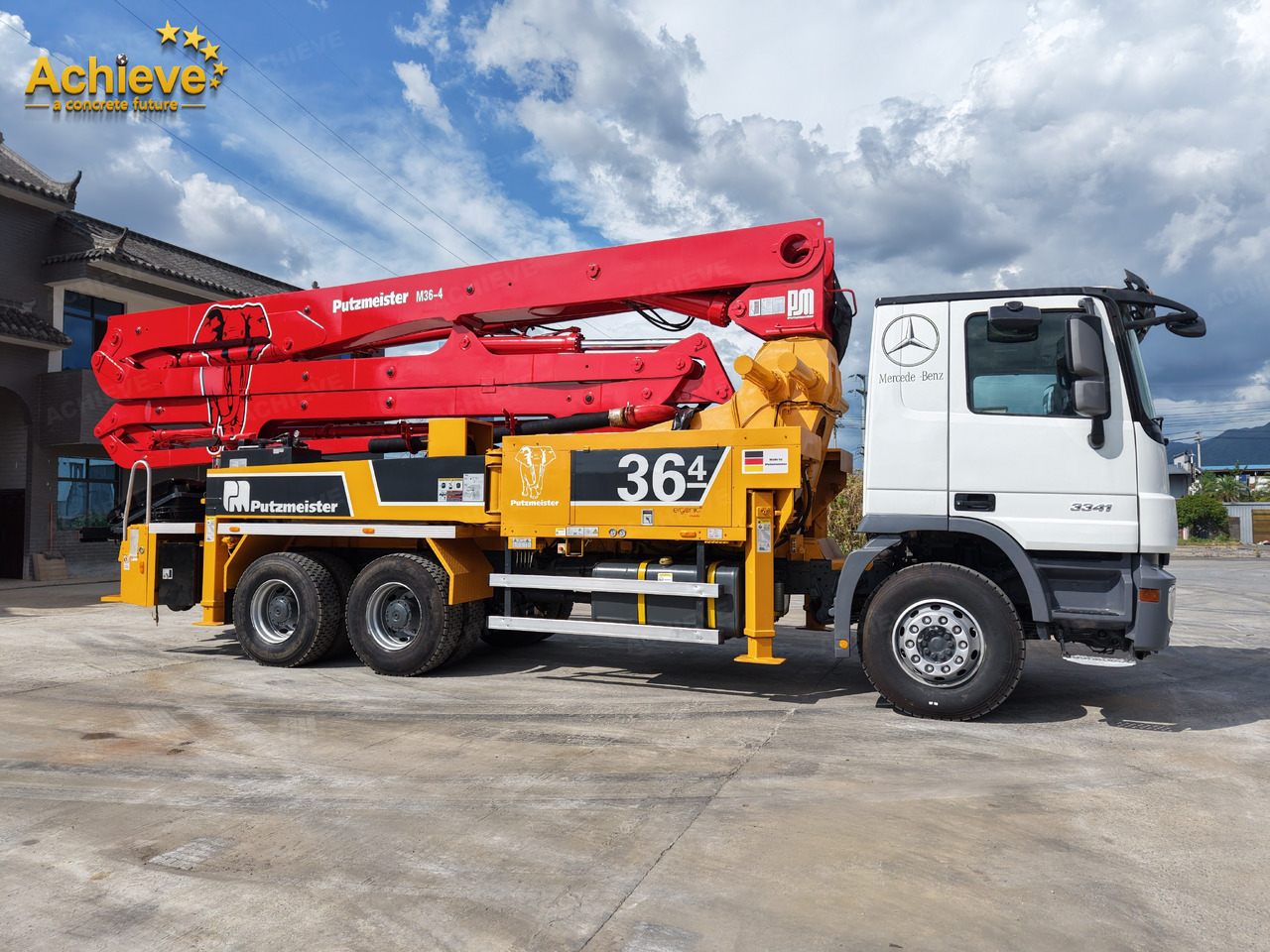 PUTZMEISTER Mercedes-Benz M36-4 2018 ACTROS 3341【ACHIEVE】TOP CONDITION!!! - משאית משאבת בטון: תמונה 4 PUTZMEISTER Mercedes-Benz M36-4 2018 ACTROS 3341【ACHIEVE】TOP CONDITION!!! - משאית משאבת בטון: תמונה 4