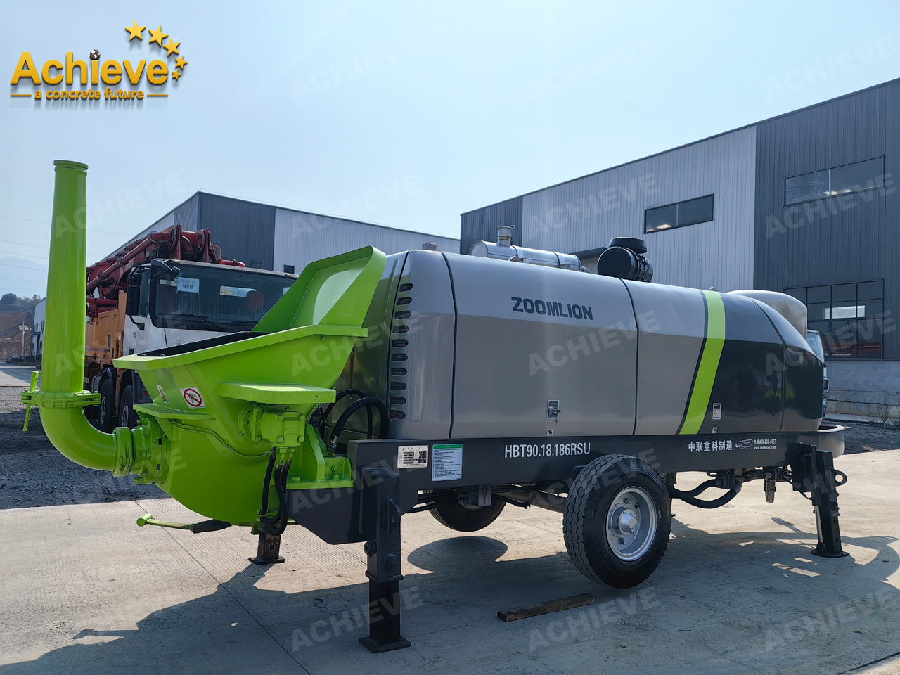משאבת בטון נייחת Zoomlion 2022 Zoomlion HBT 90.18.186RSU hydraulic Concrete Trailer Pump in China【ACHIEVE】TOP CONDITION!!!: תמונה 11 משאבת בטון נייחת Zoomlion 2022 Zoomlion HBT 90.18.186RSU hydraulic Concrete Trailer Pump in China【ACHIEVE】TOP CONDITION!!!: תמונה 11