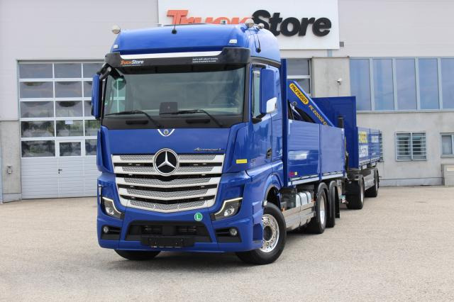 Mercedes-Benz Actros 2551LL PK22002 - משאית צד נופל/ שטוחה, משאית מנוף: תמונה 1 Mercedes-Benz Actros 2551LL PK22002 - משאית צד נופל/ שטוחה, משאית מנוף: תמונה 1