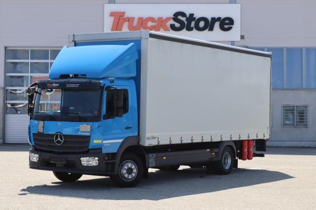 Mercedes-Benz Atego 1230 L - משאית וילונות צד: תמונה 1 Mercedes-Benz Atego 1230 L - משאית וילונות צד: תמונה 1