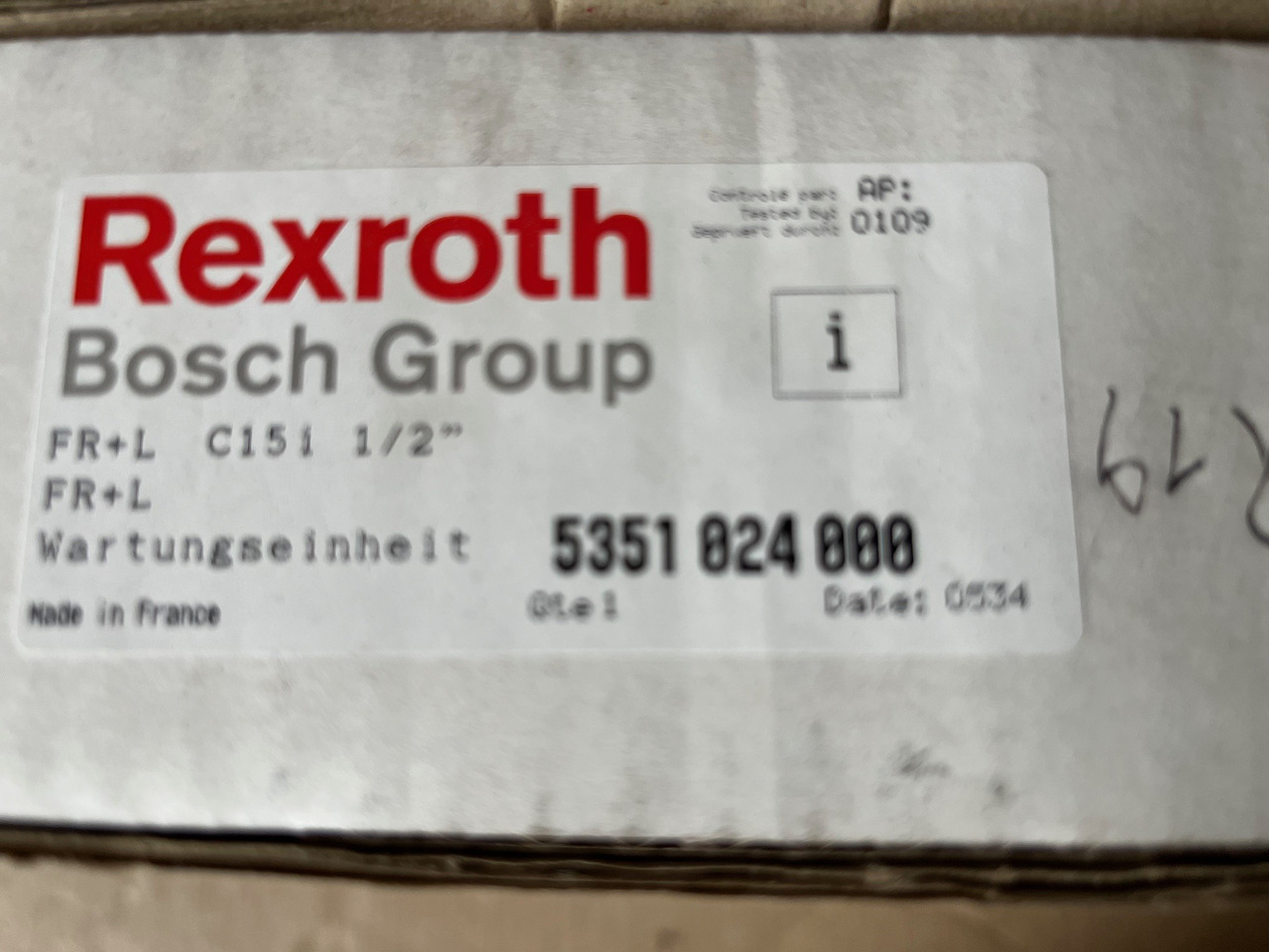 REXROTH Service unit 5351 024 000 5351024000 - חלקי חילוף עבור מכונת בנייה: תמונה 2 REXROTH Service unit 5351 024 000 5351024000 - חלקי חילוף עבור מכונת בנייה: תמונה 2