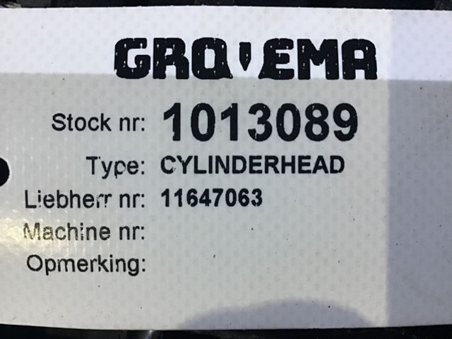 Liebherr Cylinderhead - בלוק צילינדר: תמונה 3 Liebherr Cylinderhead - בלוק צילינדר: תמונה 3