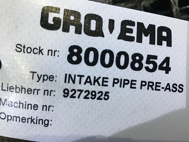 Liebherr Intakepipe - צינור כניסת אוויר: תמונה 5 Liebherr Intakepipe - צינור כניסת אוויר: תמונה 5