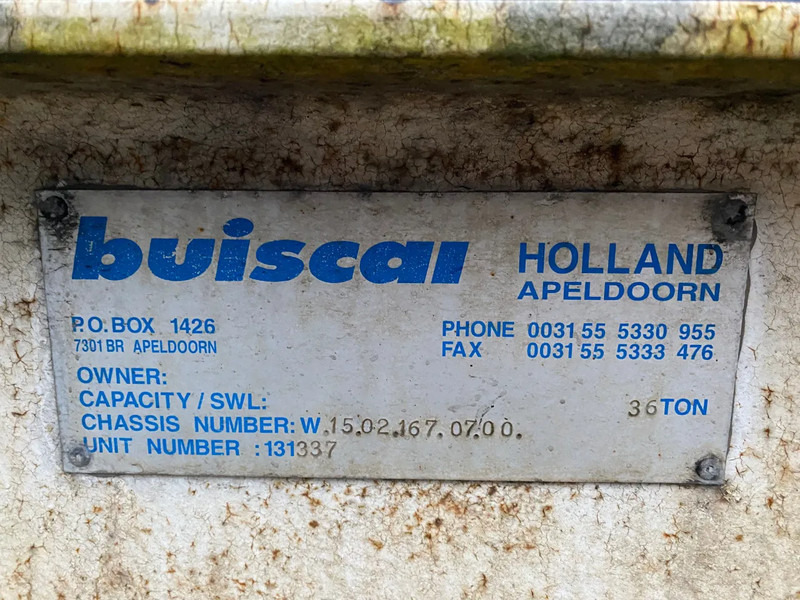 סמיטריילר מוביל מכולות/ החלפת גוף Buiscar HD 36 / 36 Ton / 20 FT - 30 FT / Skeletal / Port Trailer: תמונה 9