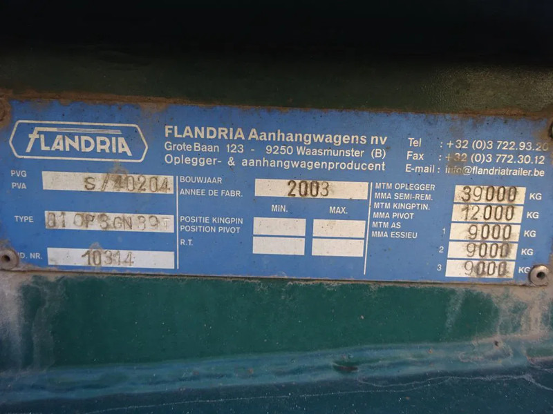 Flandria 40 FT Container Chassis / BPW + Disc / Lift Axle - סמיטריילר מוביל מכולות/ החלפת גוף: תמונה 5 Flandria 40 FT Container Chassis / BPW + Disc / Lift Axle - סמיטריילר מוביל מכולות/ החלפת גוף: תמונה 5