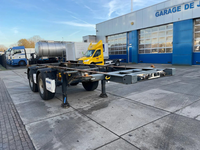 סמיטריילר מוביל מכולות/ החלפת גוף Krone SZ / 20 FT Container Chassis / BPW: תמונה 6