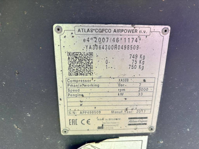 Atlas-Copco XAS 88 - מדחס אוויר: תמונה 5 Atlas-Copco XAS 88 - מדחס אוויר: תמונה 5