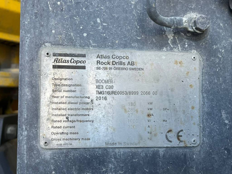 Atlas-Copco XE3 C30 - אסדת קידוח: תמונה 5 Atlas-Copco XE3 C30 - אסדת קידוח: תמונה 5