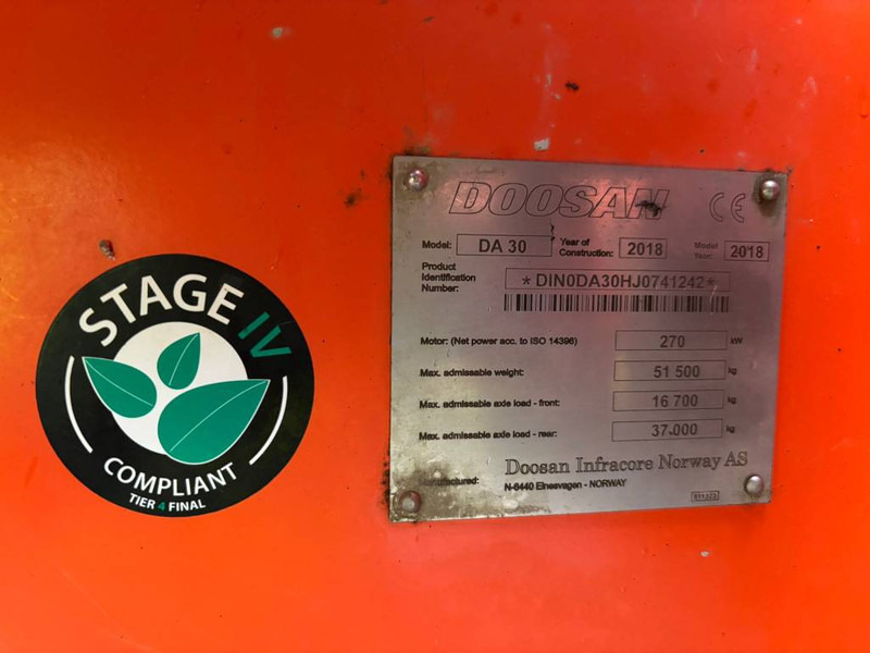 Doosan DA 30 - מסיר פסולת מפרקי: תמונה 5 Doosan DA 30 - מסיר פסולת מפרקי: תמונה 5