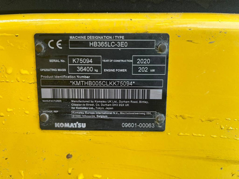Komatsu HB365LC-3E0 - מחפר סורק: תמונה 5 Komatsu HB365LC-3E0 - מחפר סורק: תמונה 5