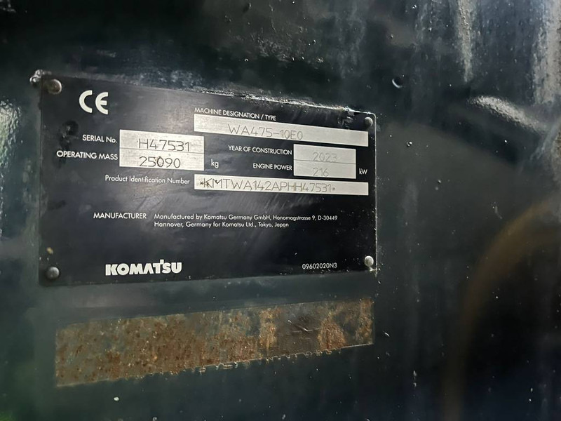 Komatsu WA 475-10E0 - מעמיס גלגלים: תמונה 5 Komatsu WA 475-10E0 - מעמיס גלגלים: תמונה 5
