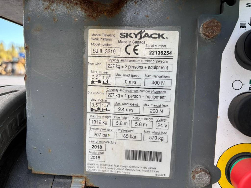 Skyjack SJ III 3219 - מעלית מספריים: תמונה 5 Skyjack SJ III 3219 - מעלית מספריים: תמונה 5