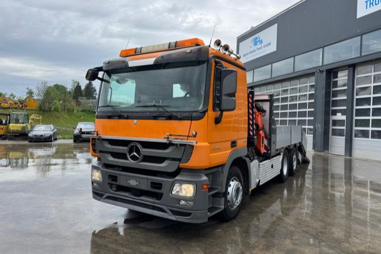 Mercedes-Benz Actros 2548 Atlas 290 Baumaschinentaxi - משאית מנוף: תמונה 1 Mercedes-Benz Actros 2548 Atlas 290 Baumaschinentaxi - משאית מנוף: תמונה 1
