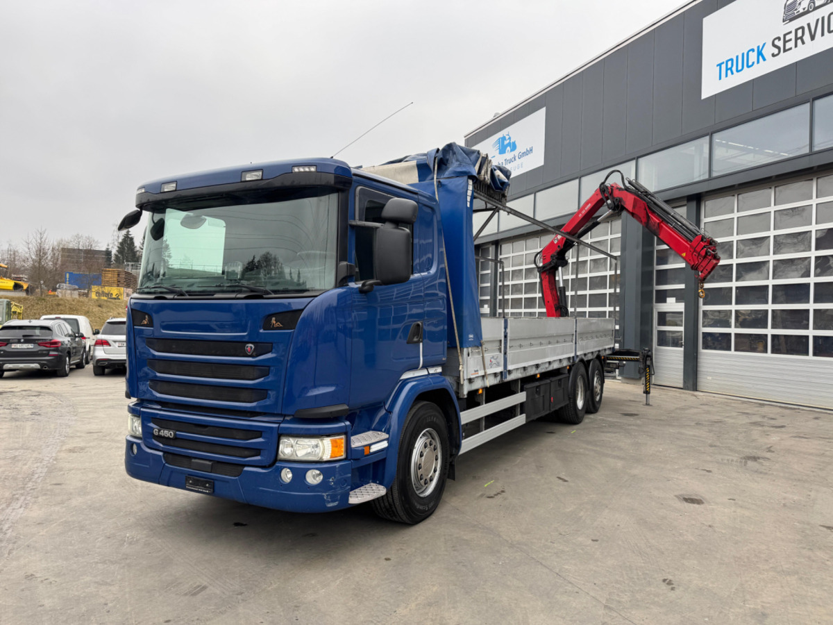 SCANIA G450 6x2 Hiab 122-4 - משאית מנוף: תמונה 1 SCANIA G450 6x2 Hiab 122-4 - משאית מנוף: תמונה 1