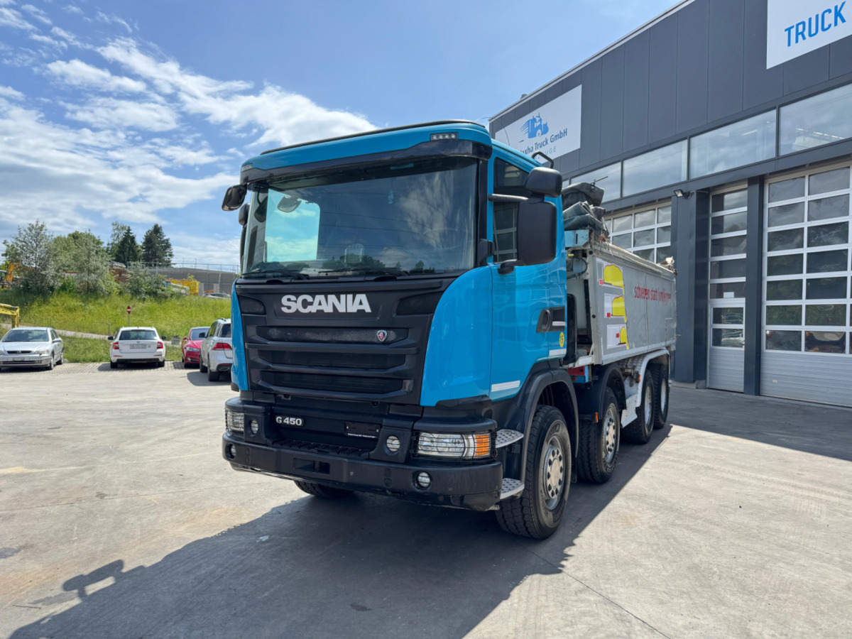 SCANIA G450 8x4 Abschiebemulde (no tipper) - מזהיר: תמונה 1 SCANIA G450 8x4 Abschiebemulde (no tipper) - מזהיר: תמונה 1