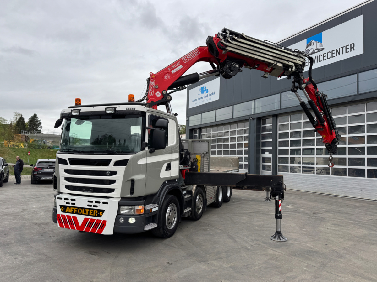 SCANIA G480 8x4 SZM/Pritsche Fassi 950 - משאית מנוף: תמונה 1 SCANIA G480 8x4 SZM/Pritsche Fassi 950 - משאית מנוף: תמונה 1