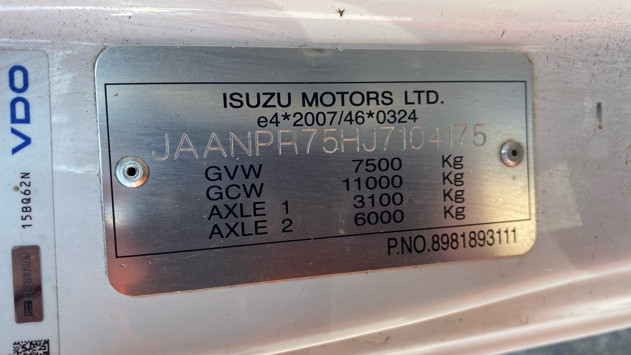 משאית צד נופל/ שטוחה ISUZU N 75.190: תמונה 12