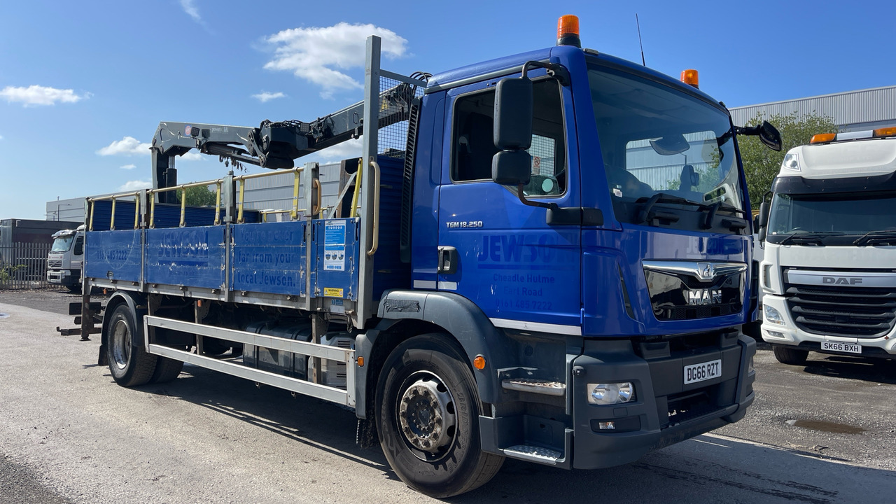 Man TGM 18.250 - משאית צד נופל/ שטוחה, משאית מנוף: תמונה 1 Man TGM 18.250 - משאית צד נופל/ שטוחה, משאית מנוף: תמונה 1