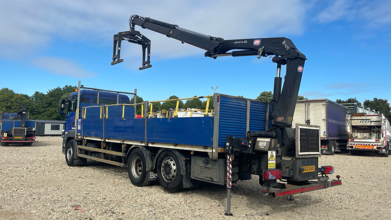 Man TGS 26.360 - משאית צד נופל/ שטוחה, משאית מנוף: תמונה 3 Man TGS 26.360 - משאית צד נופל/ שטוחה, משאית מנוף: תמונה 3