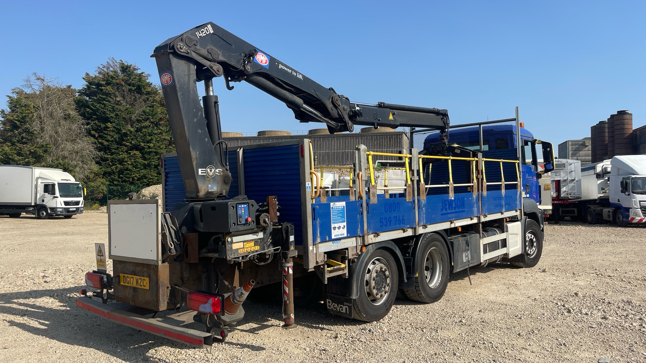 Man TGS 26.360 - משאית צד נופל/ שטוחה, משאית מנוף: תמונה 4 Man TGS 26.360 - משאית צד נופל/ שטוחה, משאית מנוף: תמונה 4