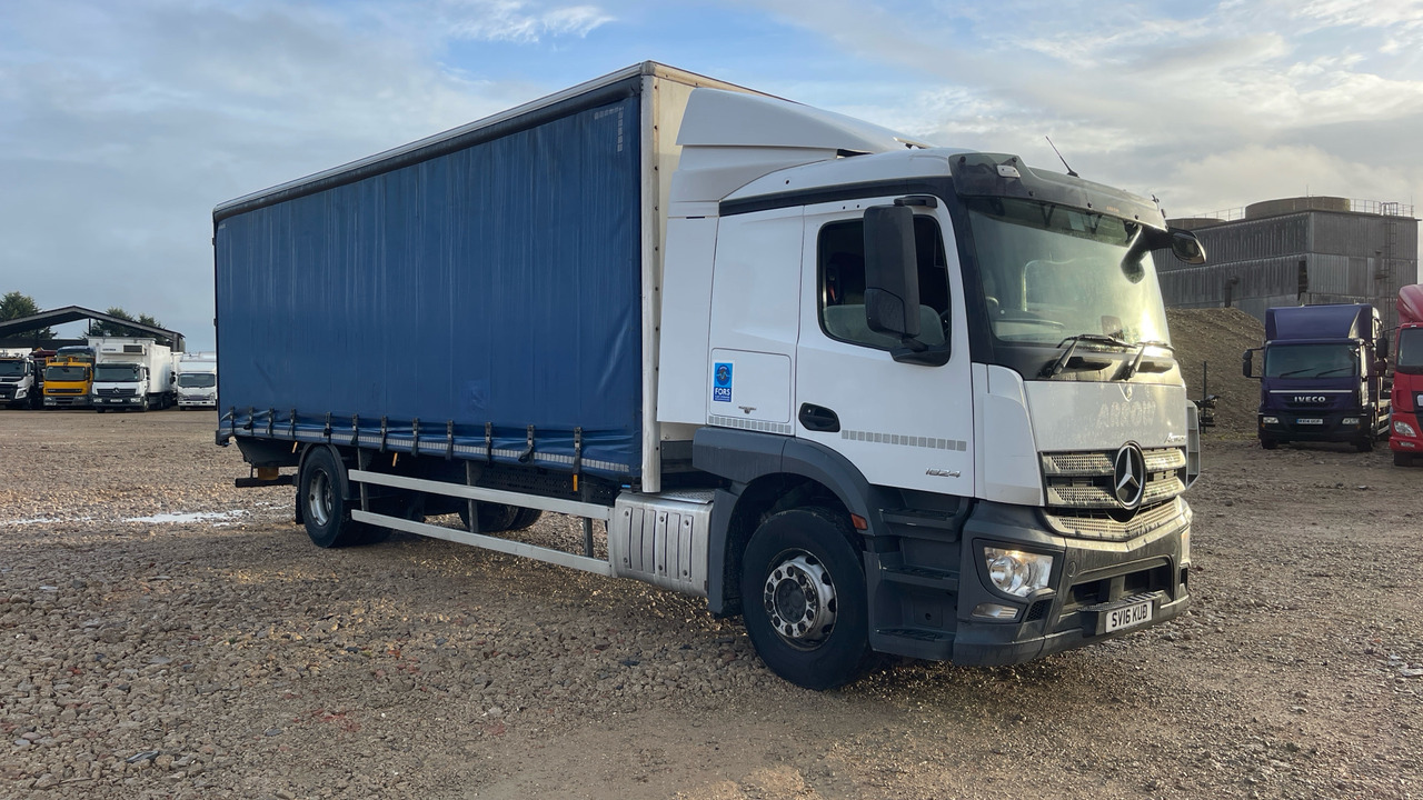 Mercedes-Benz Actros 1824 - משאית וילונות צד: תמונה 1 Mercedes-Benz Actros 1824 - משאית וילונות צד: תמונה 1