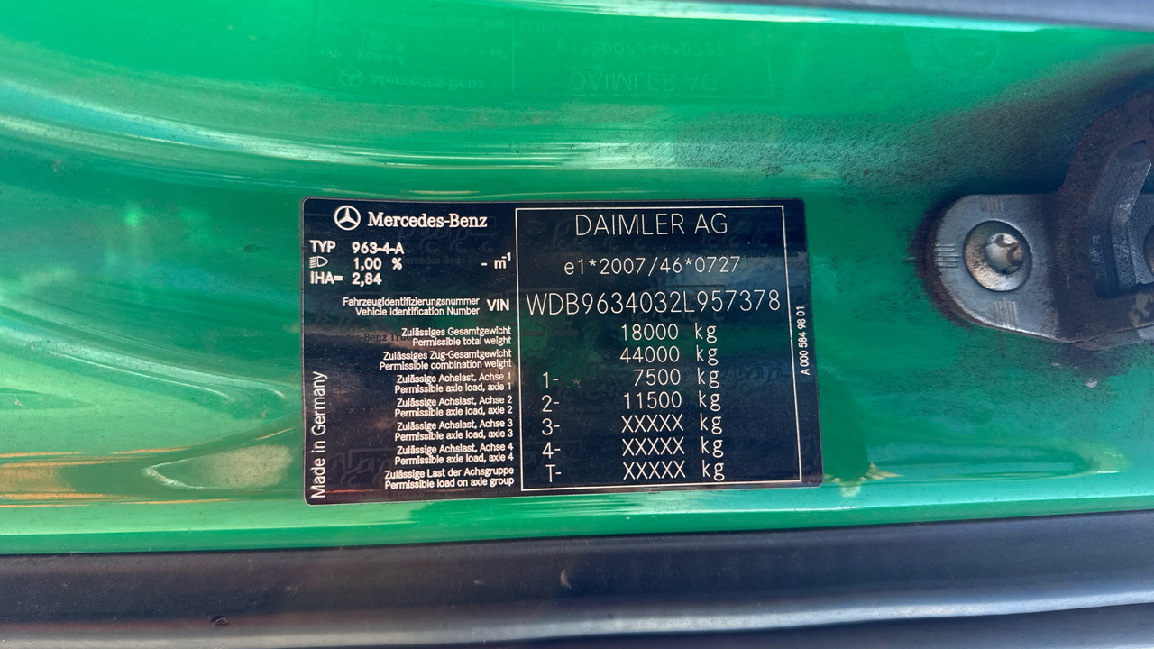 יחידת טרקטור Mercedes-Benz Actros 1840: תמונה 12