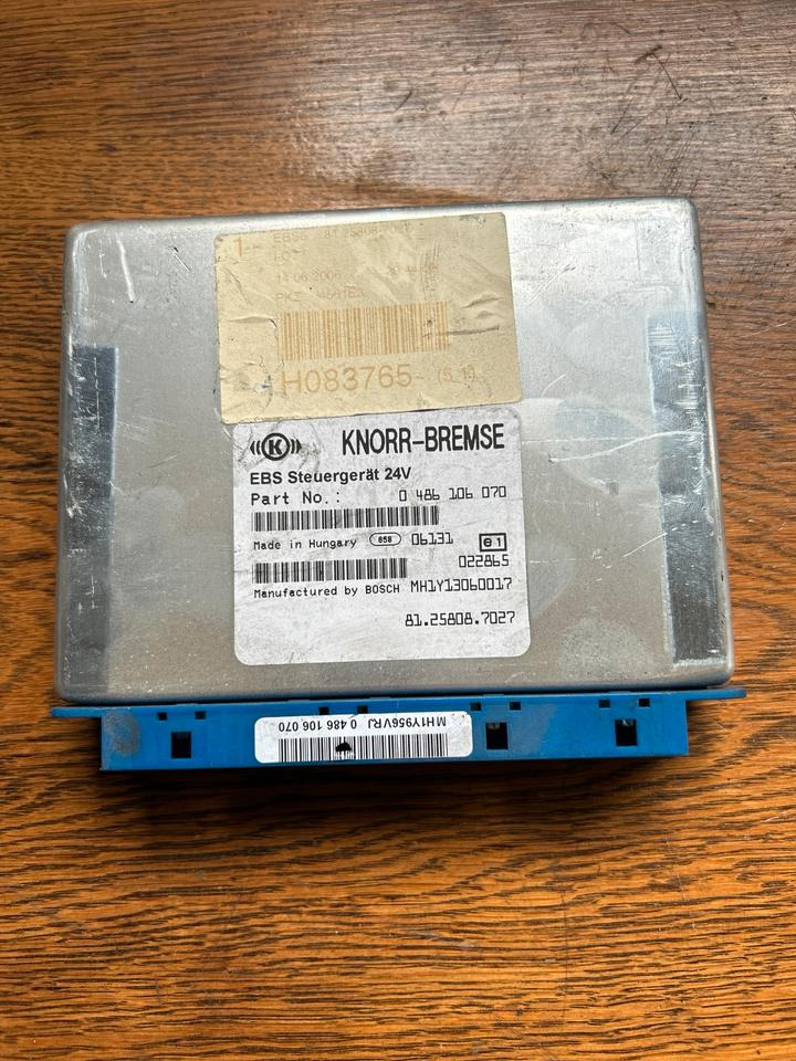 MAN KNORR-BREMSE EBS Steuergerät 81.25808.7027 - ECU עבור משאית: תמונה 1 MAN KNORR-BREMSE EBS Steuergerät 81.25808.7027 - ECU עבור משאית: תמונה 1