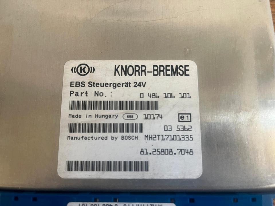 MAN Knorr-bremse EBS Steuergerät 81.25808.7048 - ECU עבור משאית: תמונה 3 MAN Knorr-bremse EBS Steuergerät 81.25808.7048 - ECU עבור משאית: תמונה 3