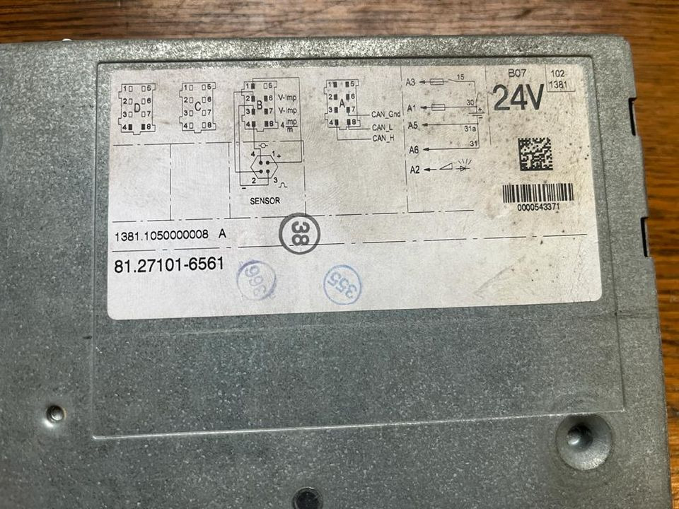 MAN TGX TGS TGA TGL Tachograph 81.27101-6561 - טכוגרף עבור משאית: תמונה 2 MAN TGX TGS TGA TGL Tachograph 81.27101-6561 - טכוגרף עבור משאית: תמונה 2