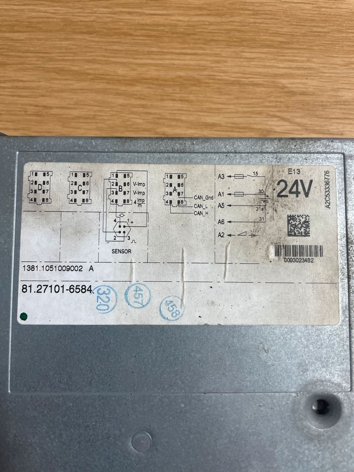 MAN TGX Tachograph 81.27101-6584 - טכוגרף עבור משאית: תמונה 2 MAN TGX Tachograph 81.27101-6584 - טכוגרף עבור משאית: תמונה 2