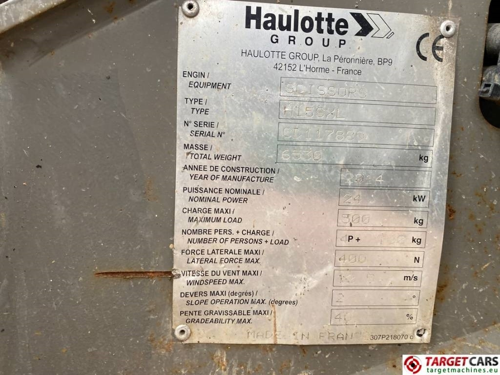 מעלית מספריים Haulotte H15SXL Diesel 4x4 Scissor Work Lift 1500cm: תמונה 10