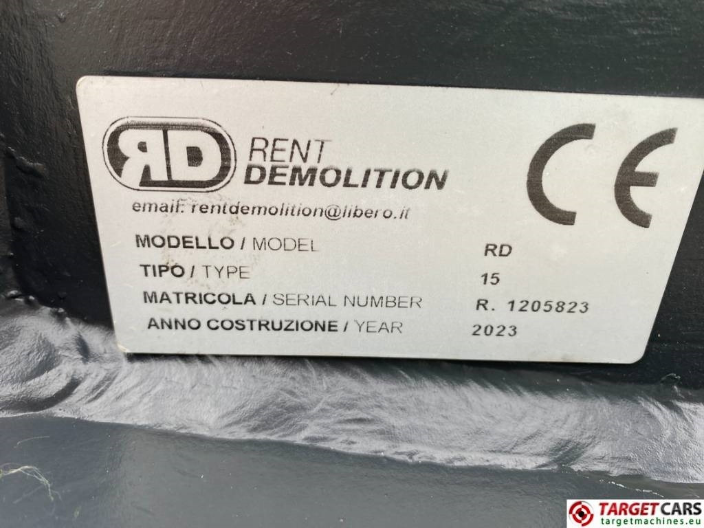 חָדָשׁ מזמרת הריסה Rent Demolition RD15 Hydraulic Rotation Pulverizer Shear 10~20T: תמונה 10