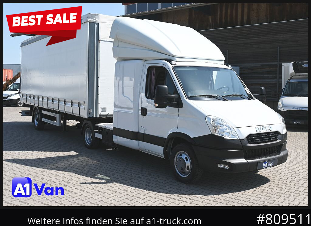 IVECO Daily 50C17 SZM, Klima, Tempomat, Schlafplatz - כלי רכב מסחרי עם וילונות צד: תמונה 1 IVECO Daily 50C17 SZM, Klima, Tempomat, Schlafplatz - כלי רכב מסחרי עם וילונות צד: תמונה 1