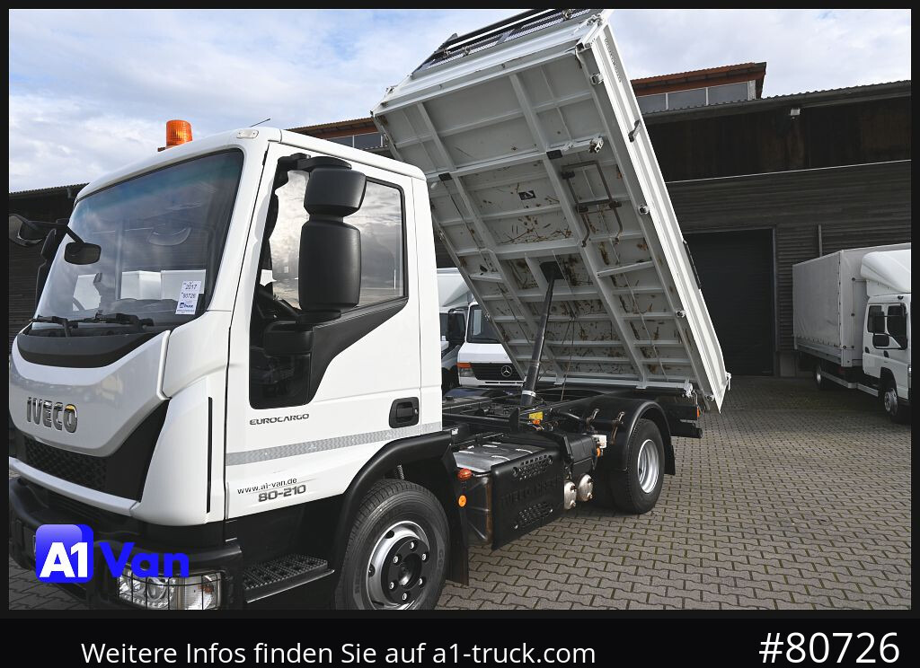 כלי רכב מסחרי מזהיר IVECO Eurocargo 80E21 Kipper, Meiller, Klima, 2x AHK: תמונה 15