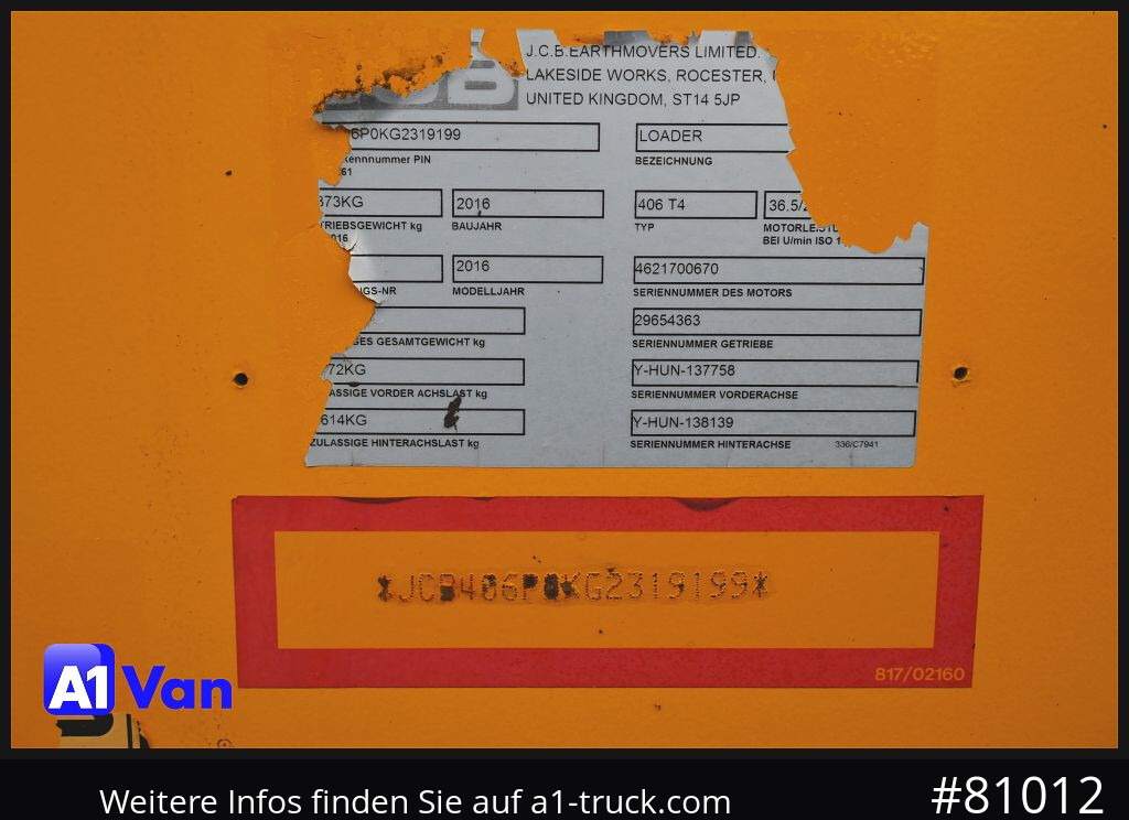 הַחכָּרָה JCB JCB 406 T4 Radlader JCB JCB 406 T4 Radlader: תמונה 6 הַחכָּרָה JCB JCB 406 T4 Radlader JCB JCB 406 T4 Radlader: תמונה 6