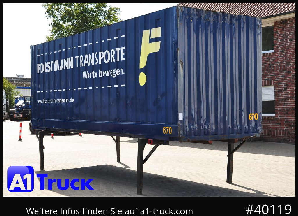 KRONE BDF 7,82 Container, 2700mm Innenhöhe, Portaltür - מכולת משלוח: תמונה 1 KRONE BDF 7,82 Container, 2700mm Innenhöhe, Portaltür - מכולת משלוח: תמונה 1