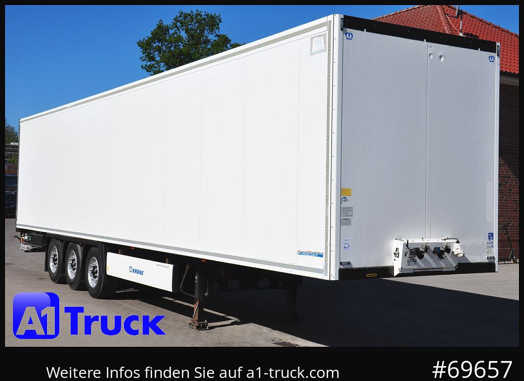 KRONE Koffer, Ladebordwand, LBW, Liftachse, ÁDR - סמיטריילר בתיבה סגורה: תמונה 1 KRONE Koffer, Ladebordwand, LBW, Liftachse, ÁDR - סמיטריילר בתיבה סגורה: תמונה 1