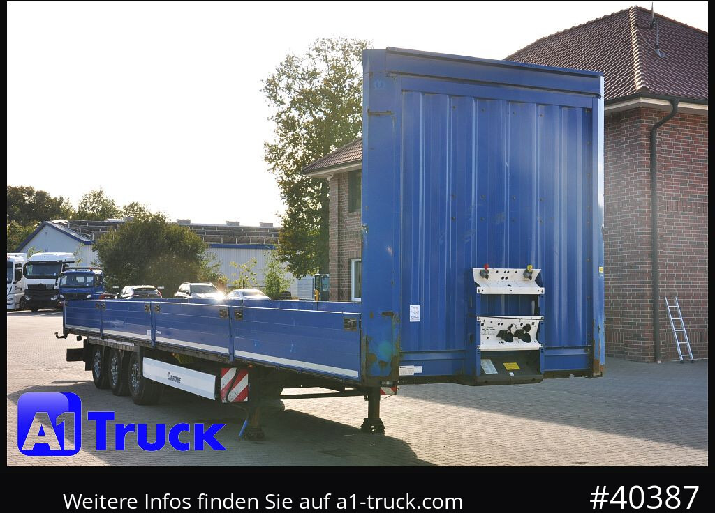 KRONE Mega, Pritsche, 1 Vorbesitzer, TÜV 01-2026, Staplerhalterung - סמיטריילר צד נופל/ שטוח: תמונה 1 KRONE Mega, Pritsche, 1 Vorbesitzer, TÜV 01-2026, Staplerhalterung - סמיטריילר צד נופל/ שטוח: תמונה 1