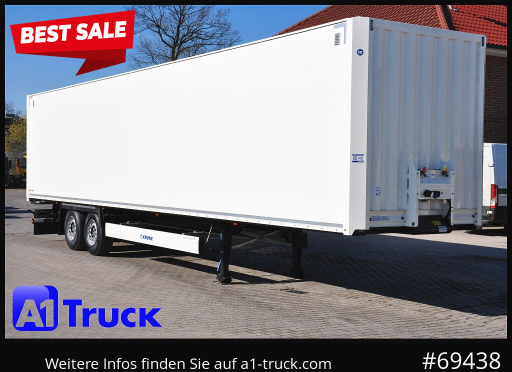 KRONE SZ 2 achs Koffer, Code XL, VDI 2700, SOFORT - סמיטריילר בתיבה סגורה: תמונה 1 KRONE SZ 2 achs Koffer, Code XL, VDI 2700, SOFORT - סמיטריילר בתיבה סגורה: תמונה 1