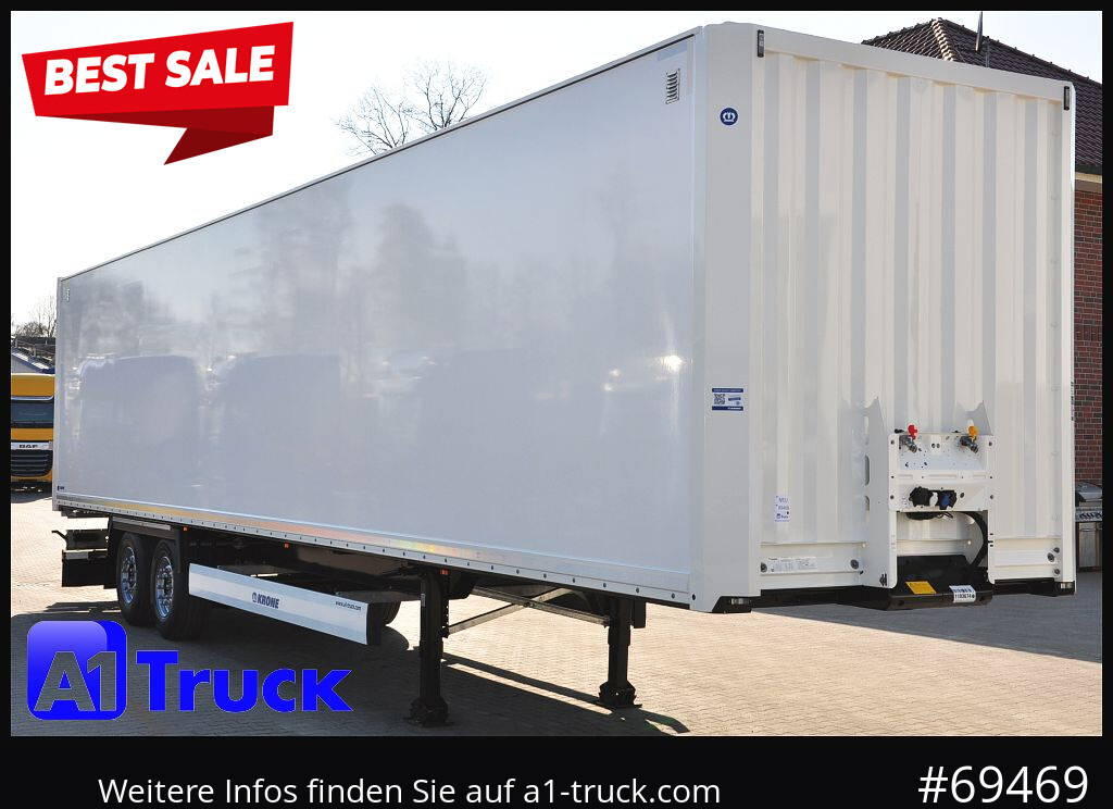 KRONE SZ 2 achs Koffer, Code XL, VDI 2700, SOFORT - סמיטריילר בתיבה סגורה: תמונה 1 KRONE SZ 2 achs Koffer, Code XL, VDI 2700, SOFORT - סמיטריילר בתיבה סגורה: תמונה 1