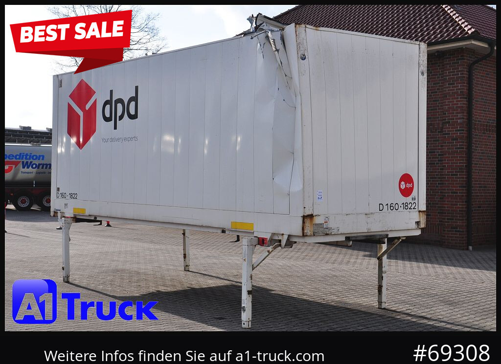 KRONE WB BDF 7,45 Koffer, 2770mm innen, beschädigt - גוף החלפה - תיבה: תמונה 1 KRONE WB BDF 7,45 Koffer, 2770mm innen, beschädigt - גוף החלפה - תיבה: תמונה 1